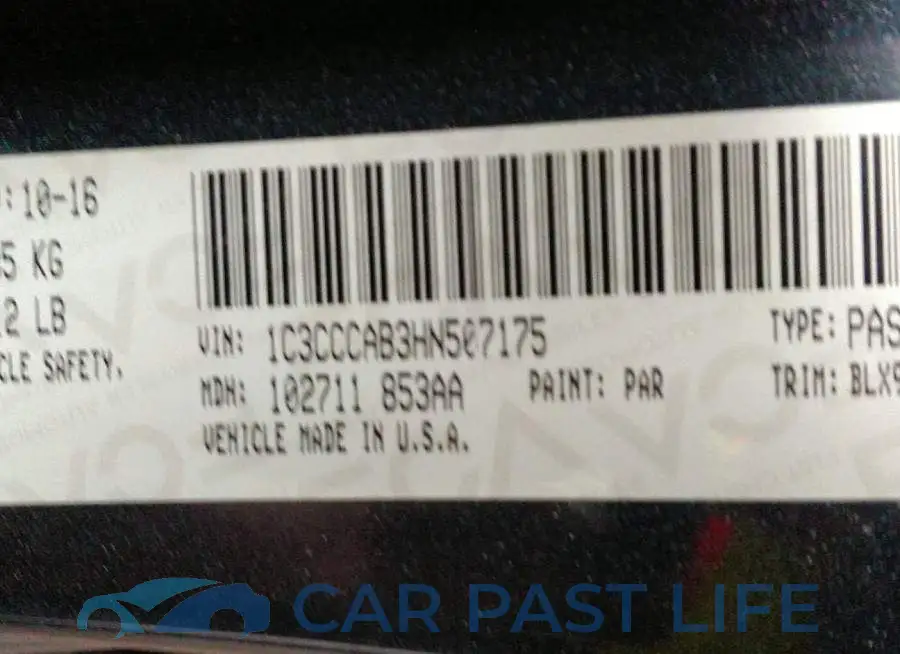 1C3CCCAB3HN507175# 9