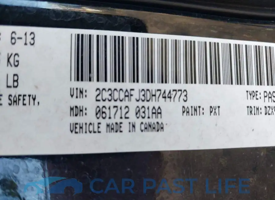 2C3CCAFJ3DH744773# 9
