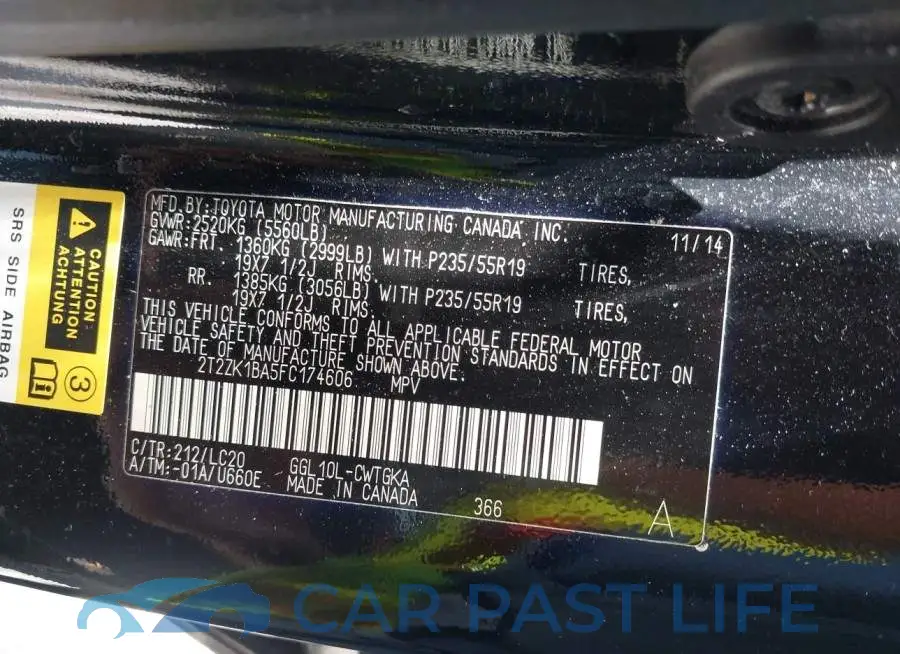 2T2ZK1BA5FC174606# 9