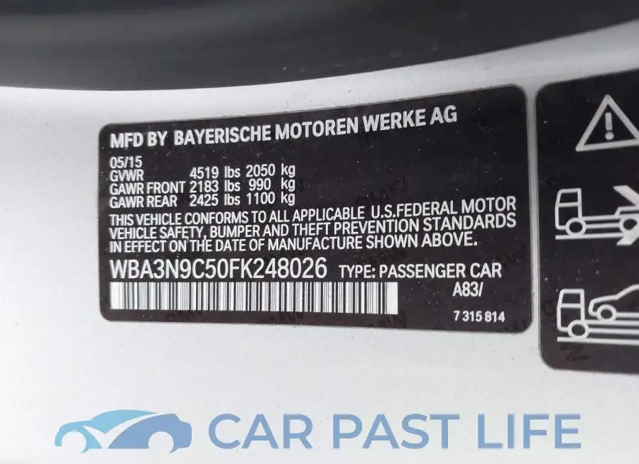 WBA3N9C50FK248026# 9
