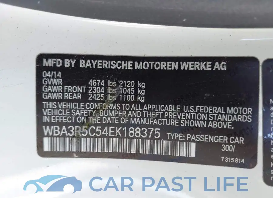 WBA3R5C54EK188375# 9