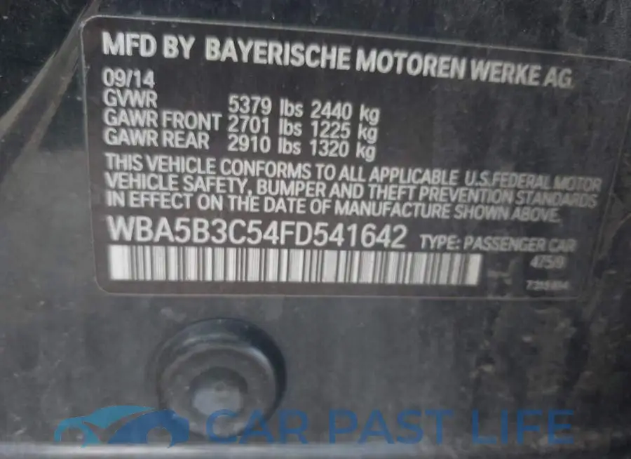 WBA5B3C54FD541642# 9