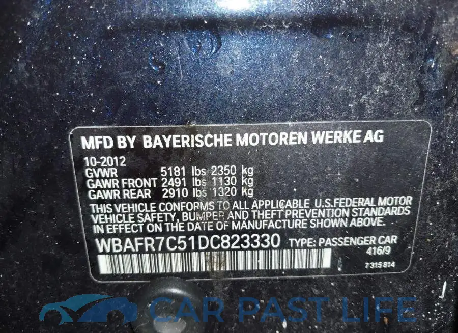 WBAFR7C51DC823330# 9