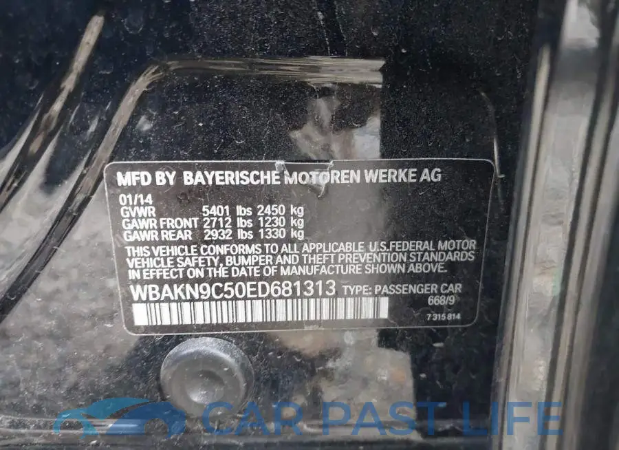 WBAKN9C50ED681313# 9
