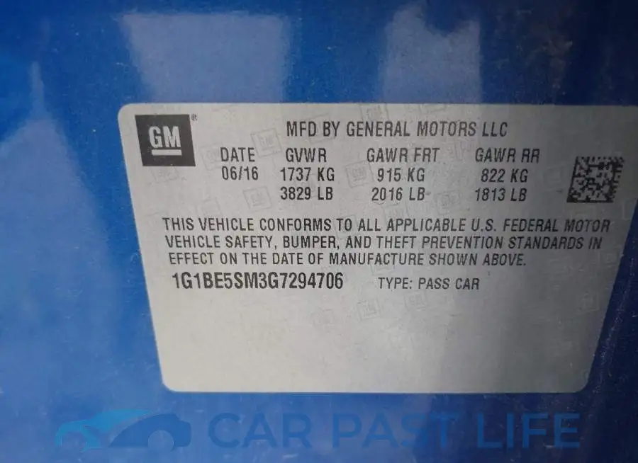1G1BE5SM3G7294706# 9