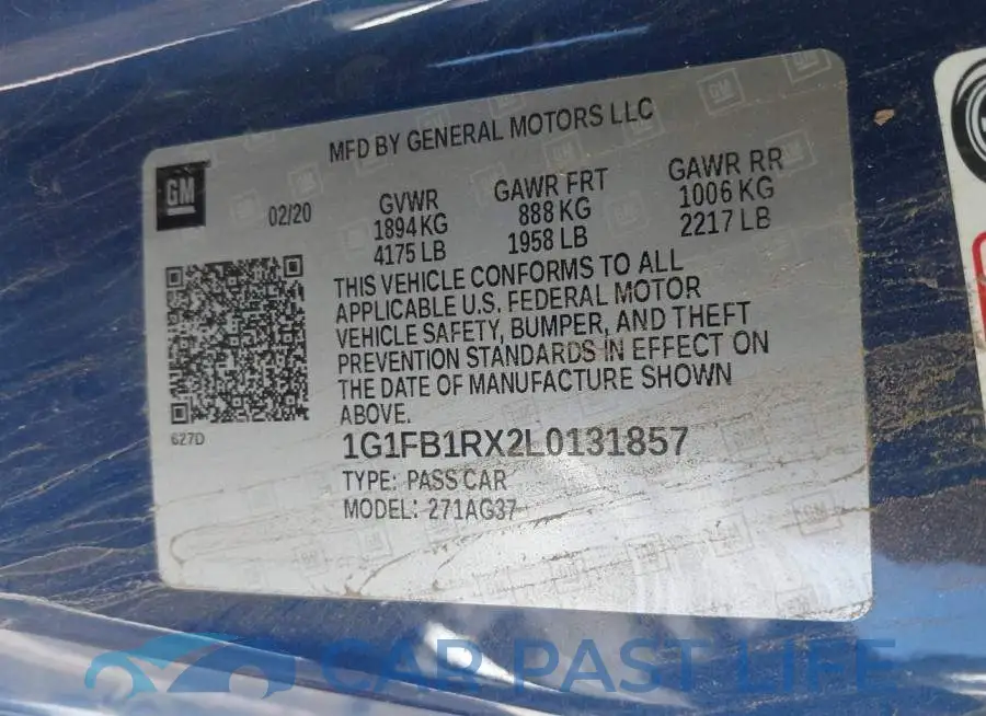 1G1FB1RX2L0131857# 9