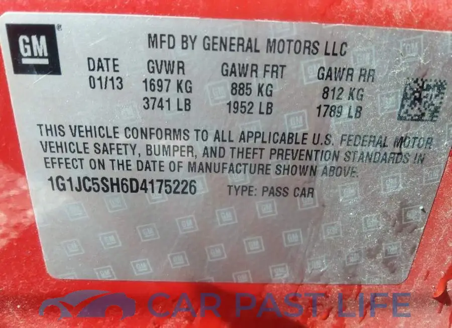 1G1JC5SH6D4175226# 9
