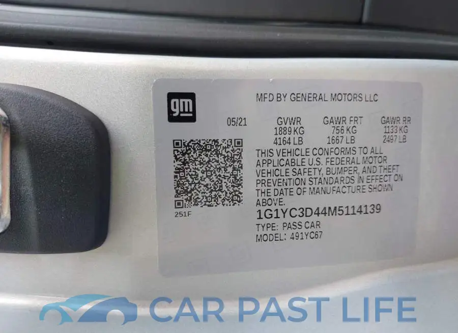 1G1YC3D44M5114139# 9
