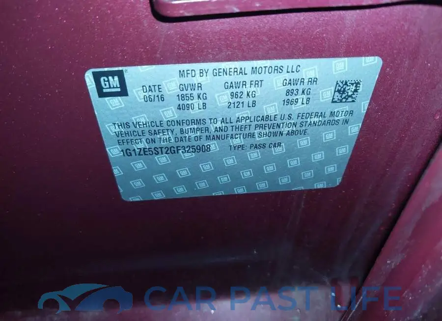 1G1ZE5ST2GF325908# 9