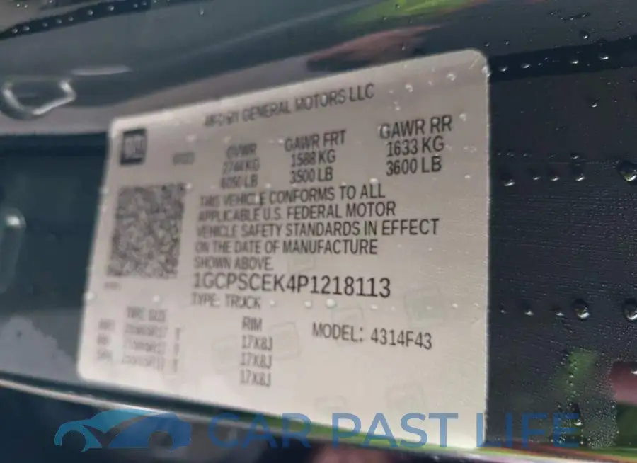 1GCPSCEK4P1218113# 9