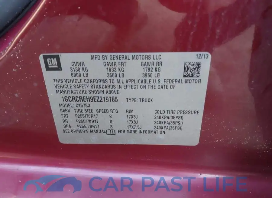 1GCRCREH9EZ219785# 9