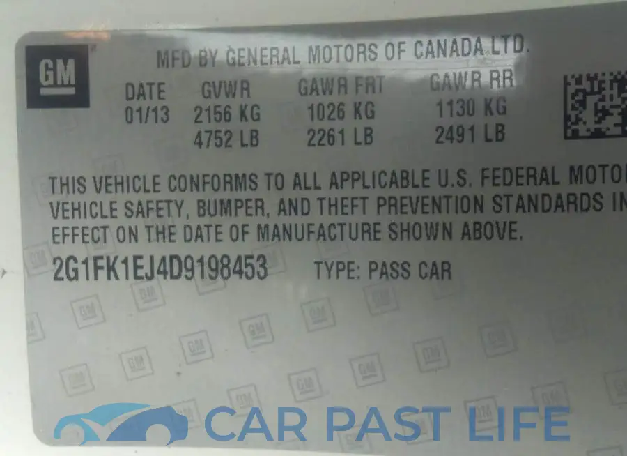 2G1FK1EJ4D9198453# 9