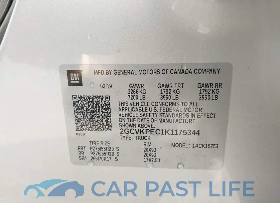 2GCVKPEC1K1175344# 9