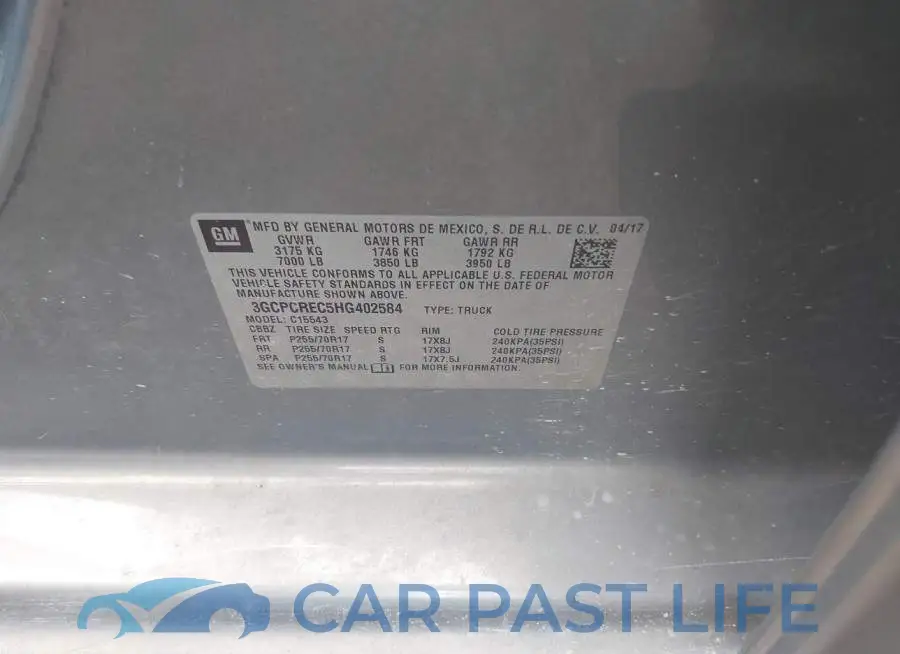 3GCPCREC5HG402584# 9