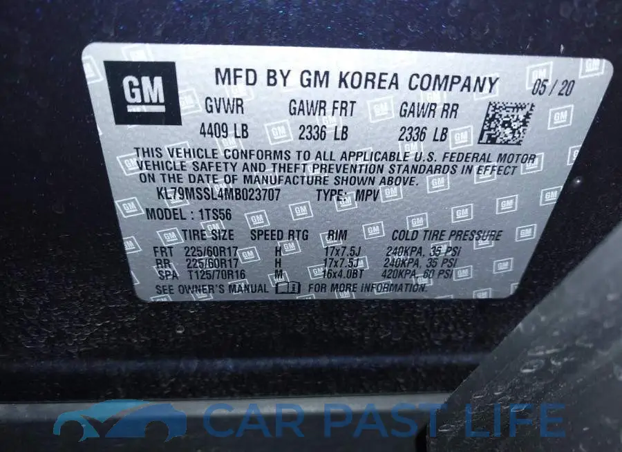 KL79MSSL4MB023707# 9