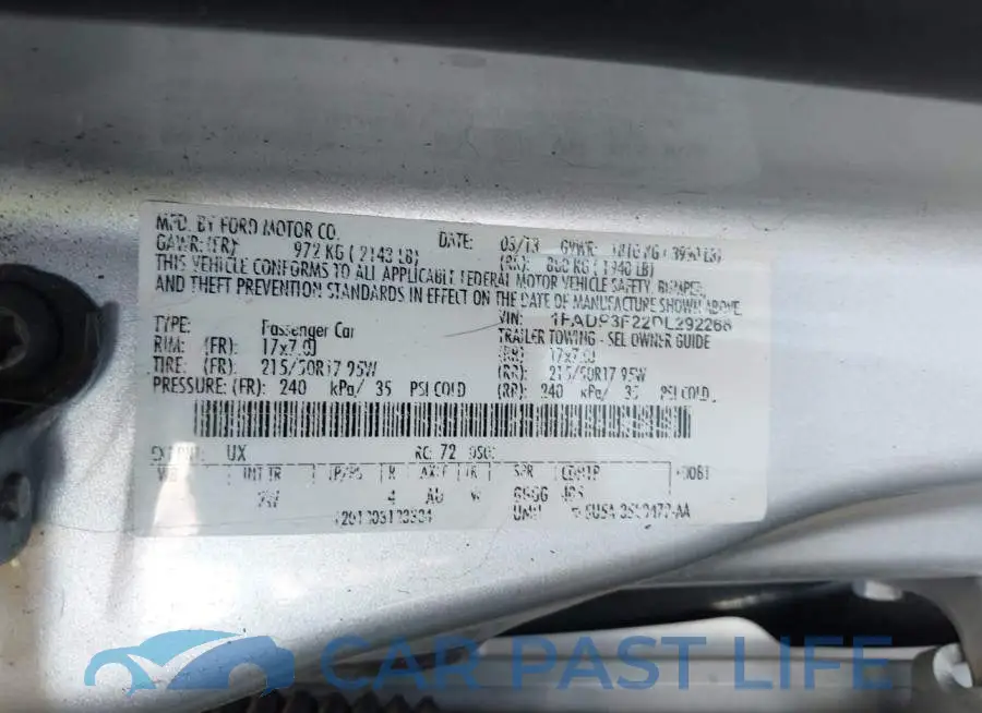 1FADP3F22DL292266# 9