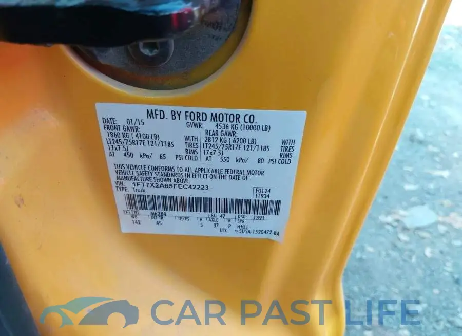 1FT7X2A65FEC42223# 9