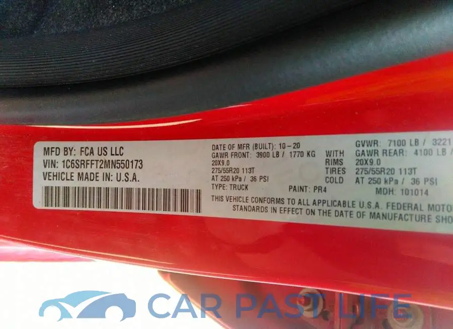 1C6SRFFT2MN550173# 9