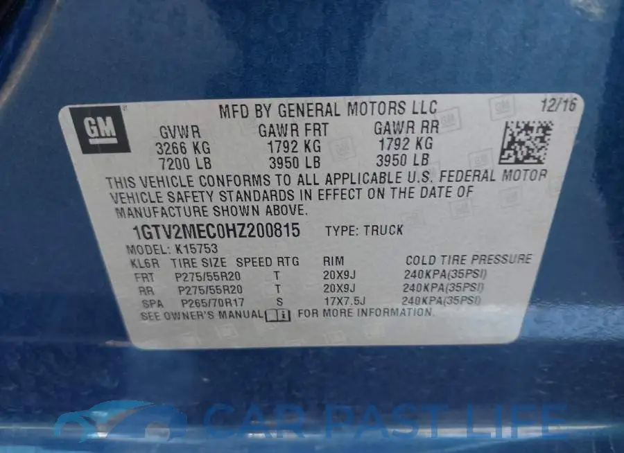 1GTV2MEC0HZ200815# 9