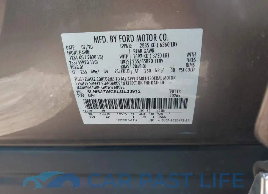 5LM5J7WC5LGL33912# 9