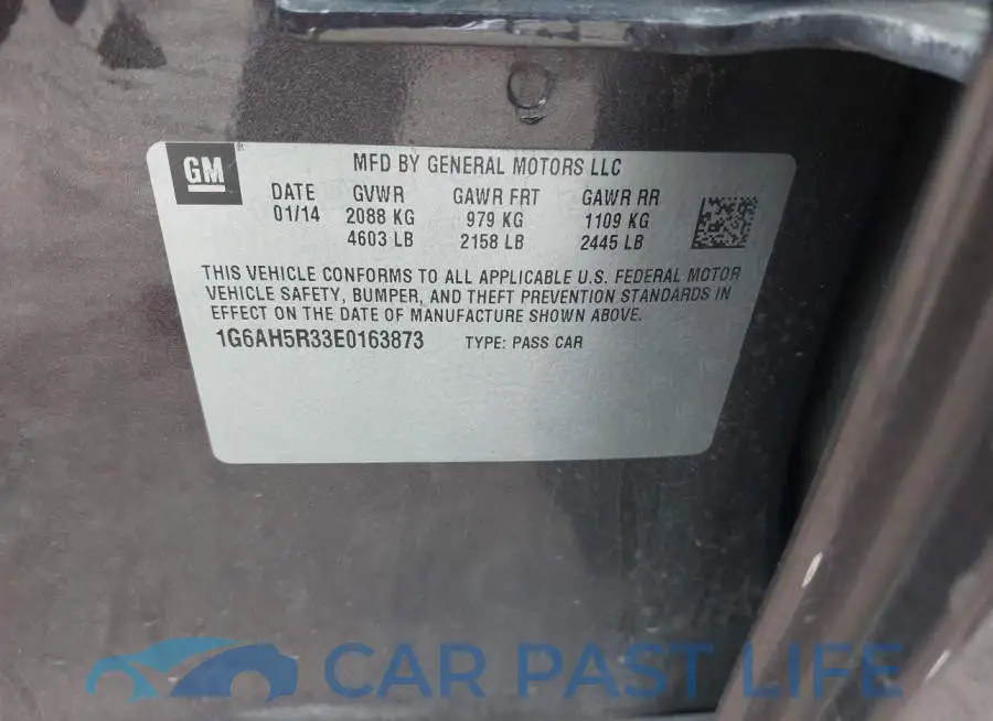1G6AH5R33E0163873# 9