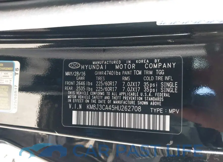 KM8J3CA45HU262708# 9