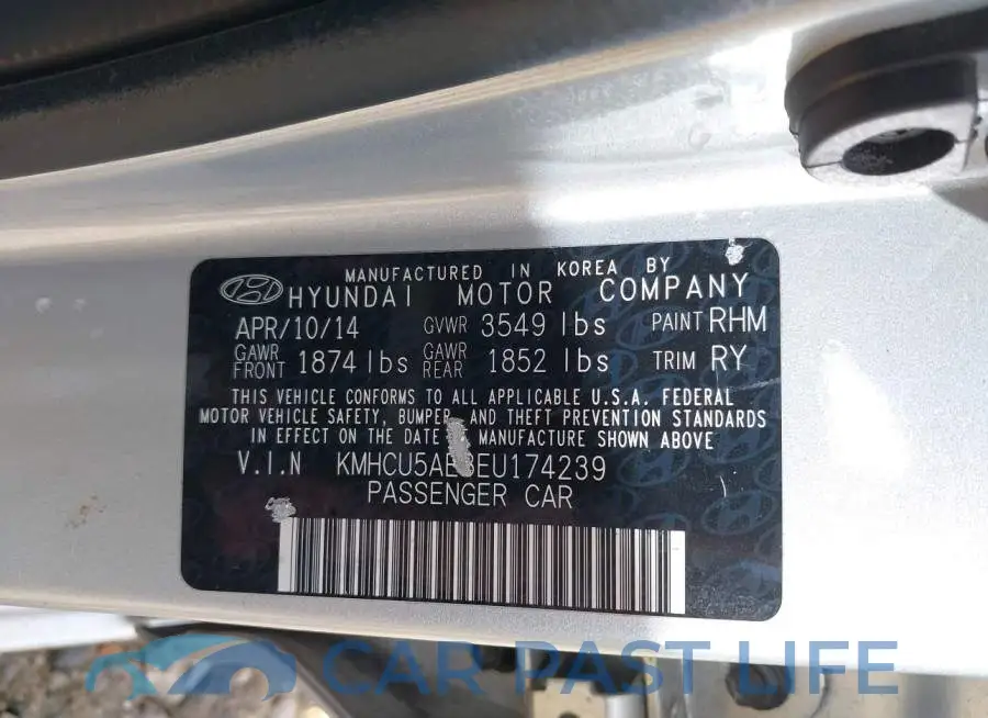 KMHCU5AE8EU174239# 9