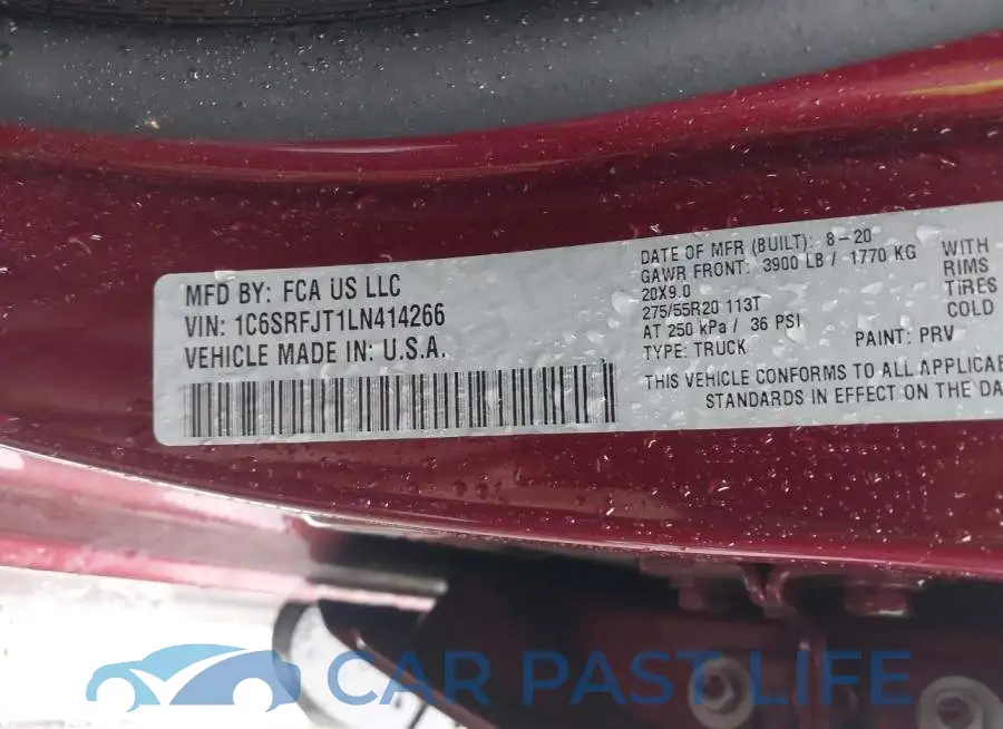 1C6SRFJT1LN414266# 9