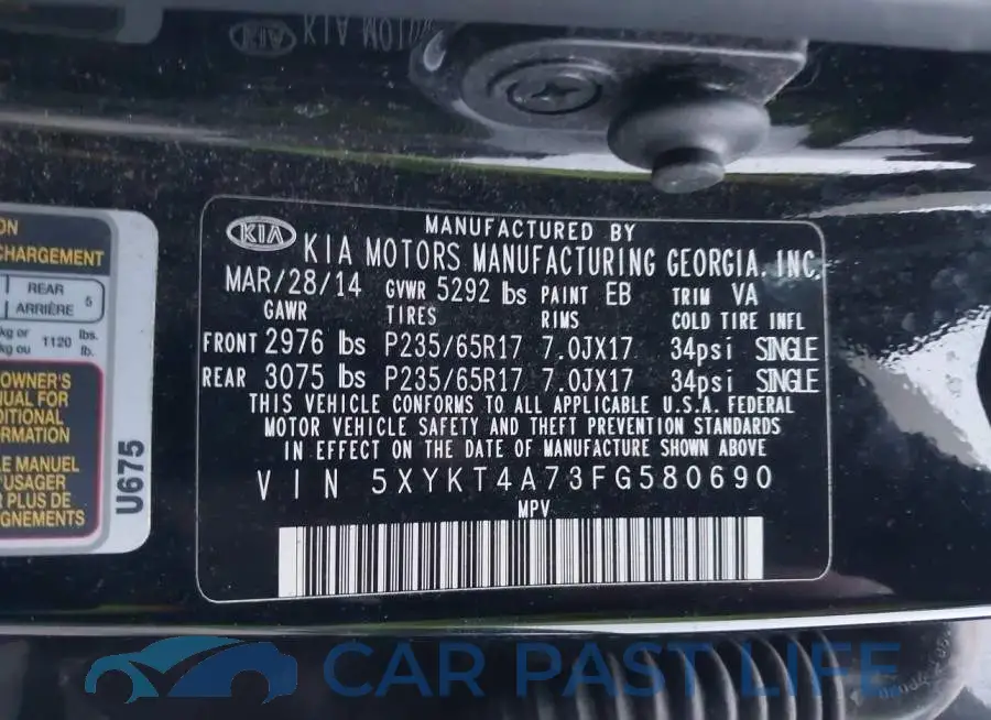 5XYKT4A73FG580690# 9