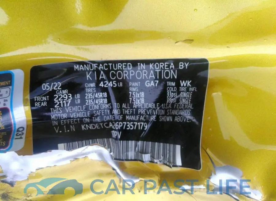 KNDETCA26P7357179# 9