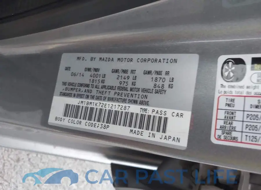 JM1BM1K72E1217287# 9