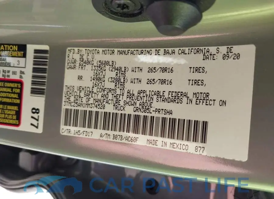 3TMCZ5AN1MM374520# 9