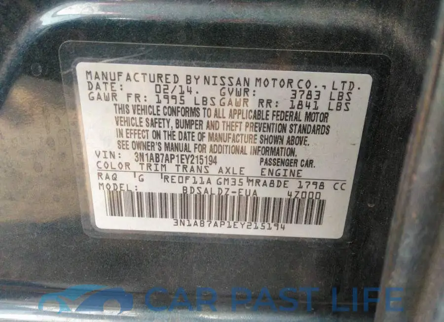 3N1AB7AP1EY215194# 9