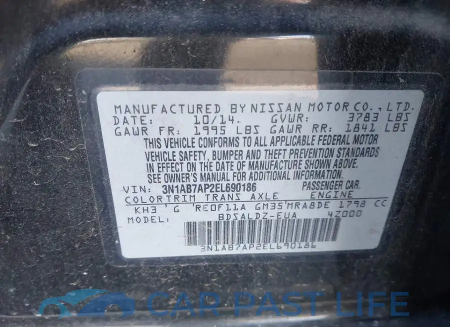 3N1AB7AP2EL690186# 9