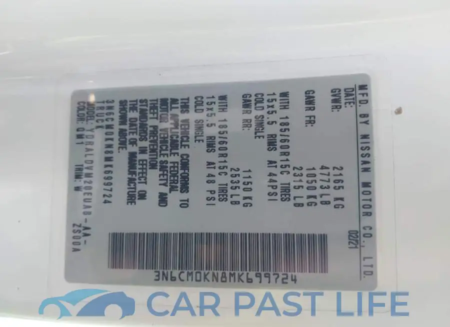 3N6CM0KN8MK699724# 9