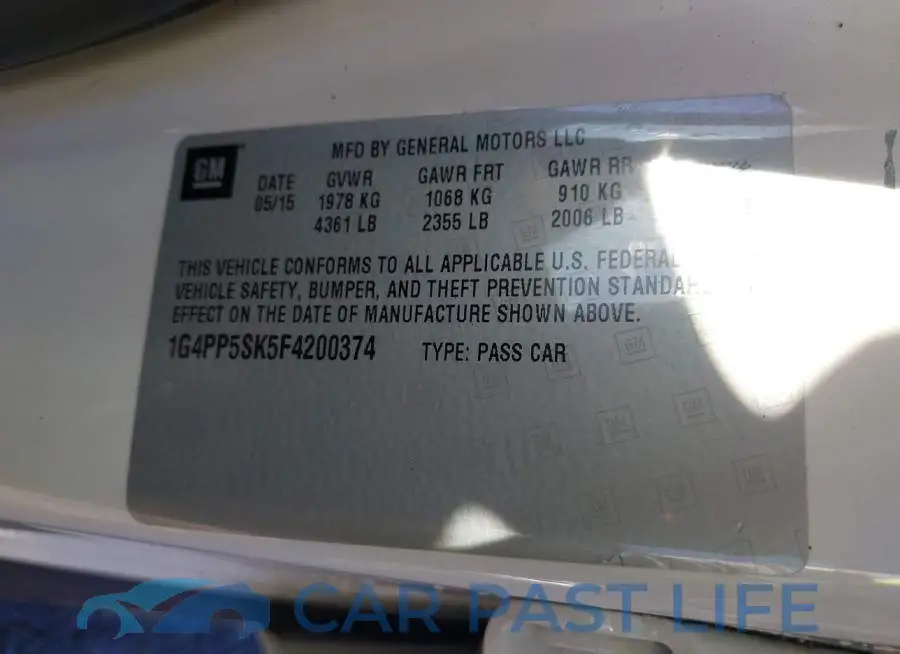 1G4PP5SK5F4200374# 9