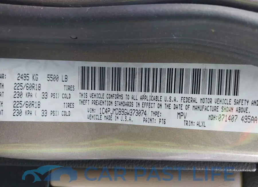 1C4PJMDB9GW373074# 9