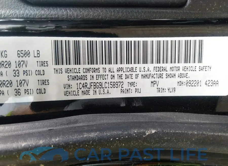 1C4RJFBG9LC158972# 9