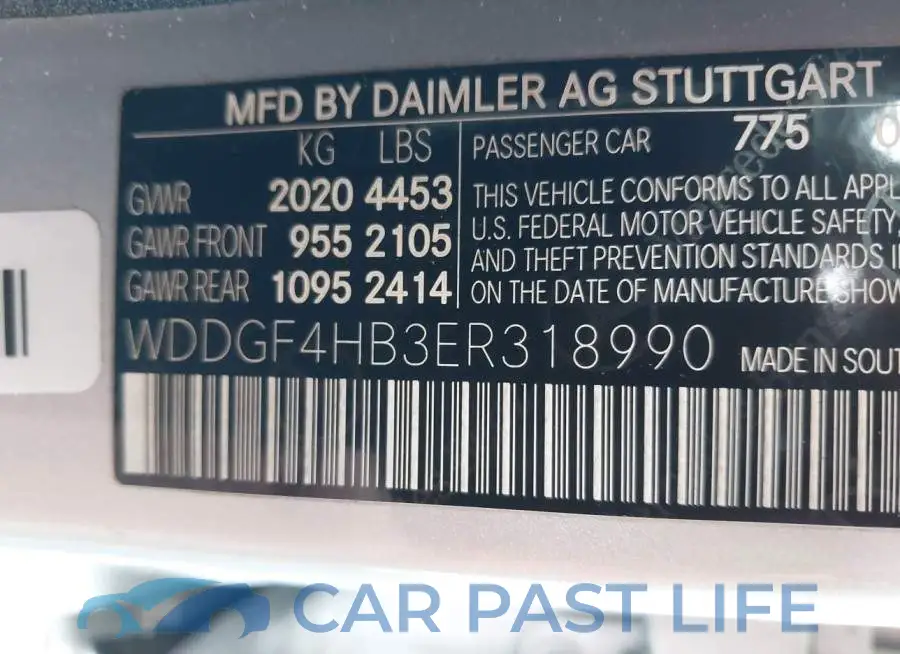 WDDGF4HB3ER318990# 9