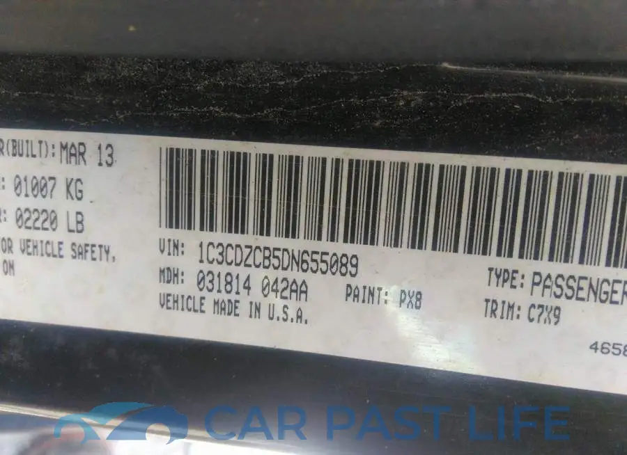 1C3CDZCB5DN655089# 9