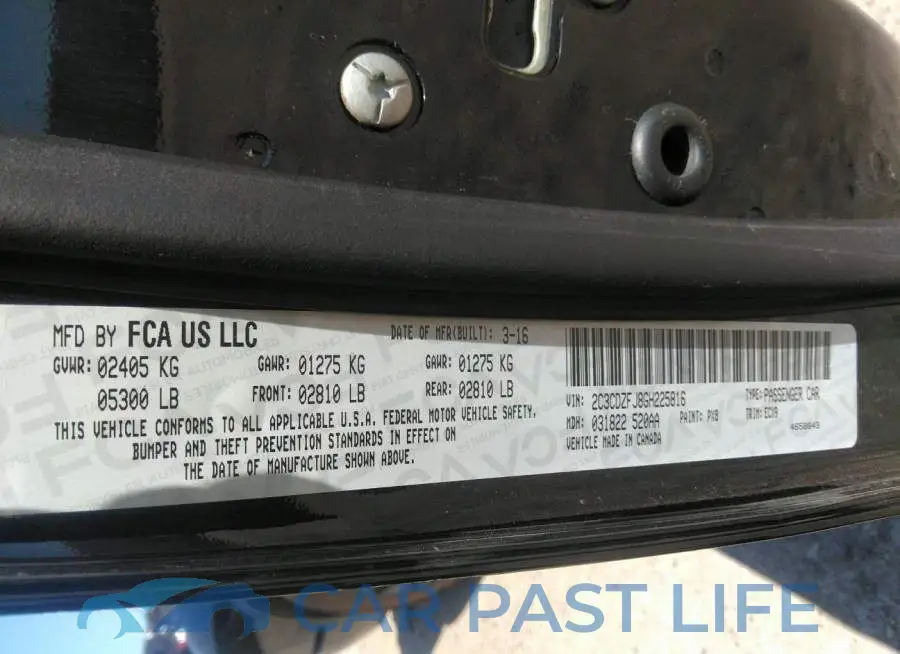 2C3CDZFJ8GH225816# 9