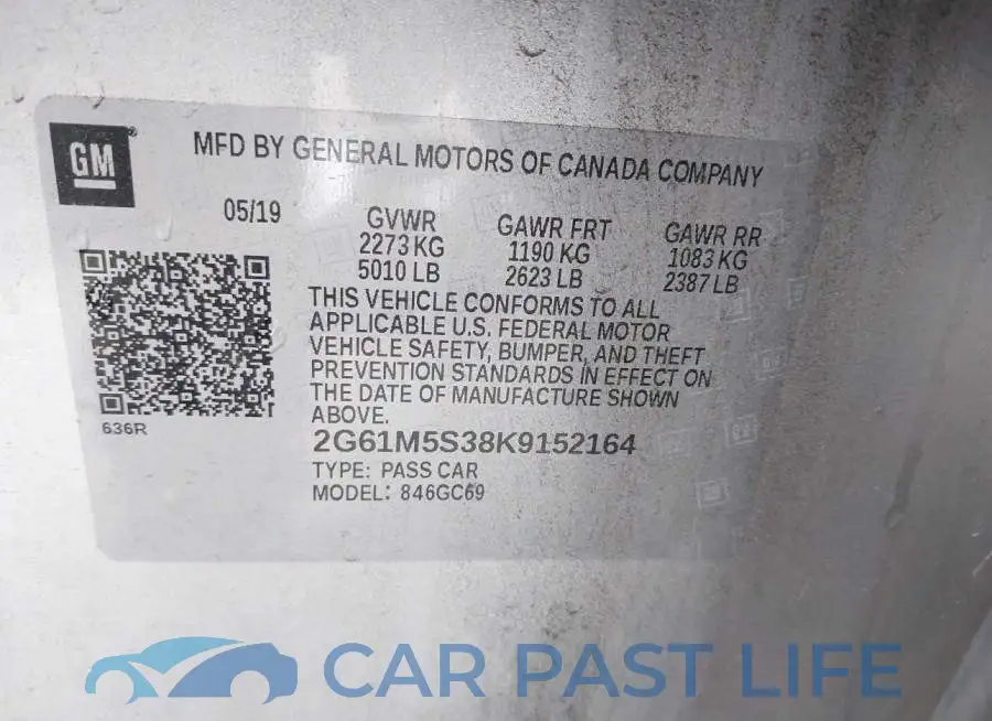 2G61M5S38K9152164# 9