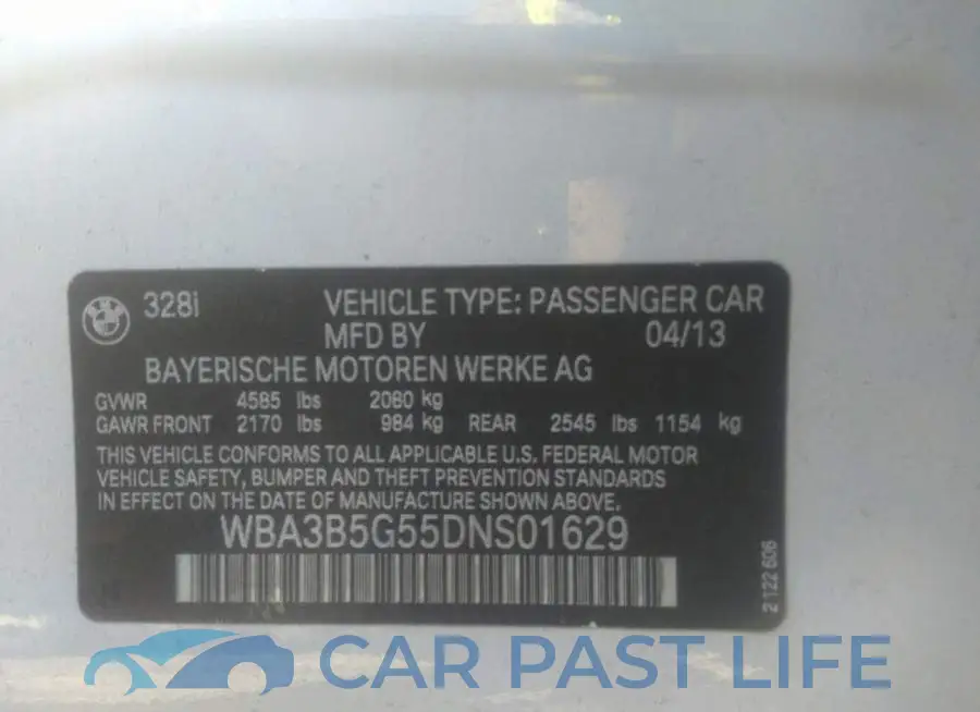 WBA3B5G55DNS01629# 9