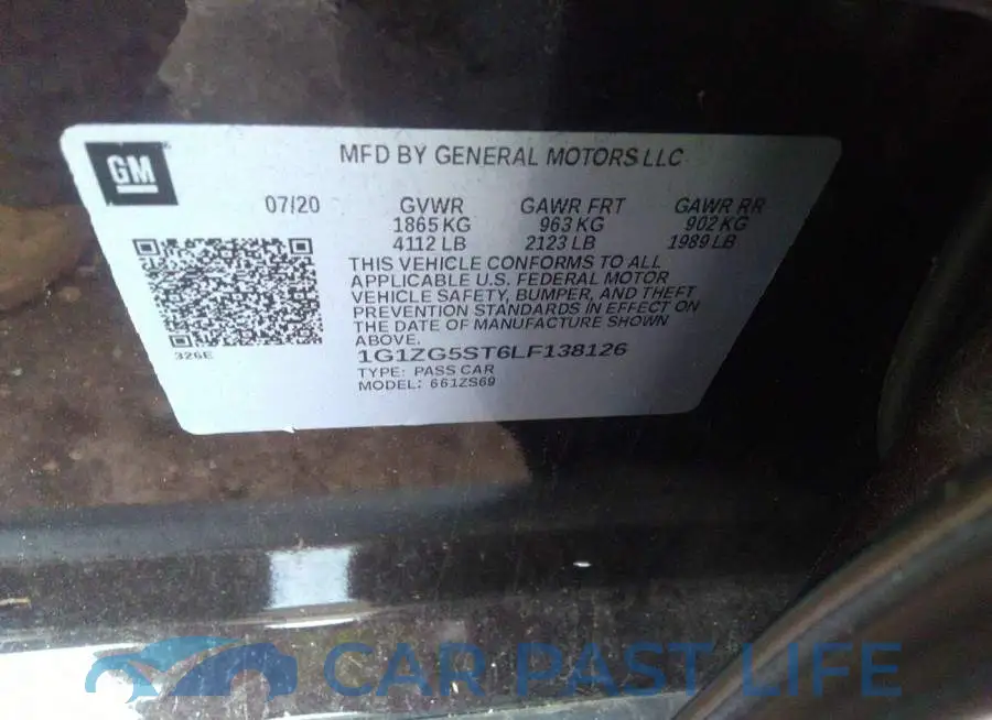 1G1ZG5ST6LF138126# 9