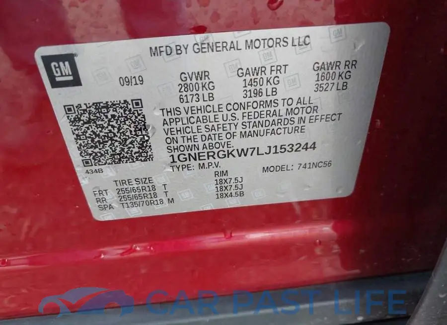 1GNERGKW7LJ153244# 9