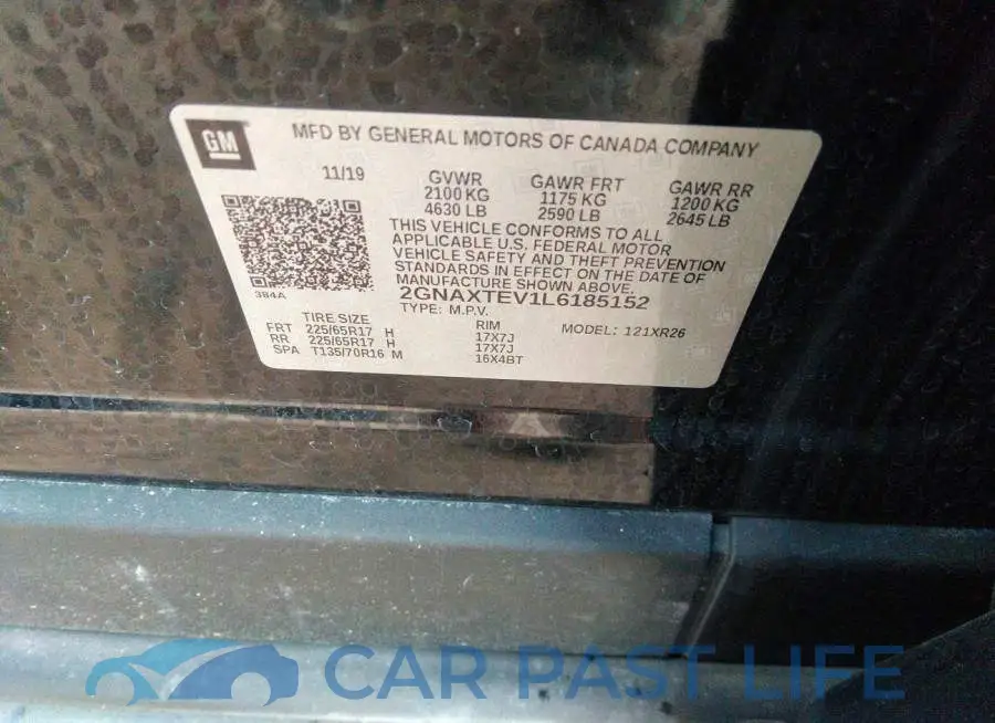 2GNAXTEV1L6185152# 9