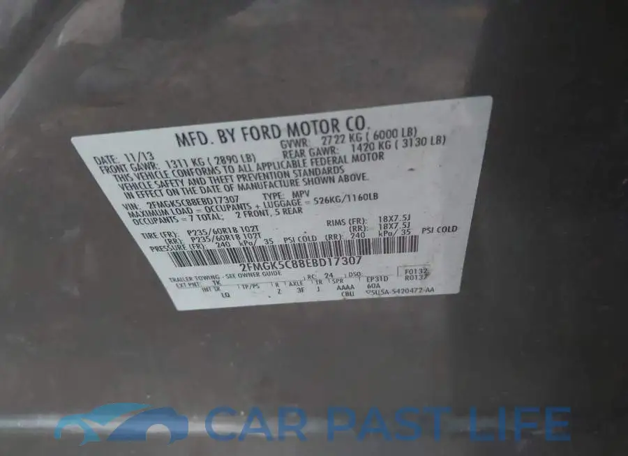 2FMGK5C88EBD17307# 9