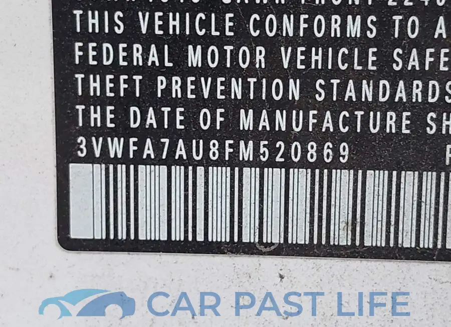 3VWFA7AU8FM520869# 9