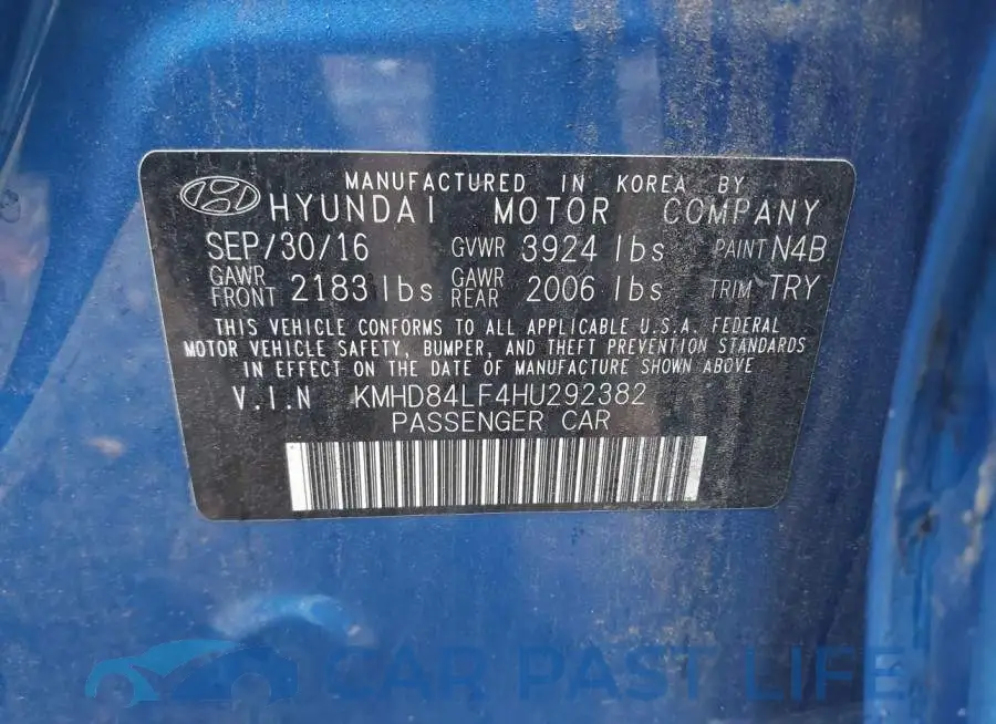 KMHD84LF4HU292382# 9
