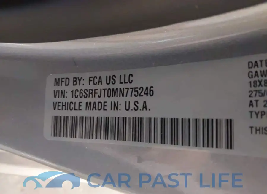 1C6SRFJT0MN775246# 9
